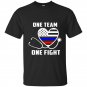 One team one fight nurse support police firefighter t-shirt
