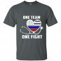 One team one fight nurse support police firefighter t-shirt