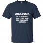 Orgasms old retired golfers and sex maniacs society t-shirt