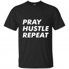 Pray hustle repeat christian t-shirt entrepreneur quote