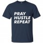 Pray hustle repeat christian t-shirt entrepreneur quote