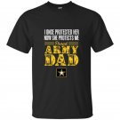 Proud army dad daughter soldier navy air force t-shirt
