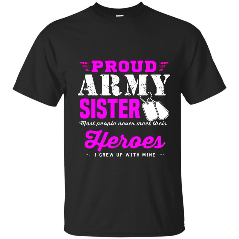 Proud army sister t-shirt