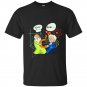 Pythagoras fights einstein c2 t-shirt funny science tee gift