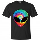Rainbow alien trippy t-shirt large