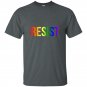 Resist rainbow flag nationa pride march t-shirt for women men