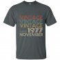 Retro classic vintage november 1977 40th gift 40 years old t-shirt