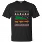 Rv camping ugly sweater t-shirt xmas tree rv graphic