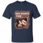 She wants the d chord guitar t-shirt