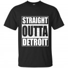 Straight outta detroit t-shirt funny michigan gift