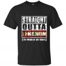 Straight outta lebanon t-shirt lebanese flag