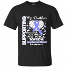 Supporting my brother esophageal cancer awareness t-shirt