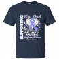 Supporting my dad esophageal cancer awareness t-shirt