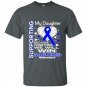 Supporting my daughter juvenile arthritis awareness t-shirt