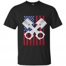 Usa distressed look drag racing t-shirt