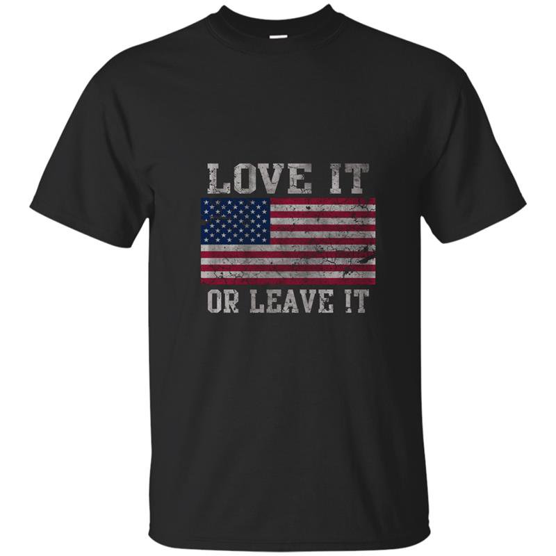 Usa love it or leave it patriotic t-shirt