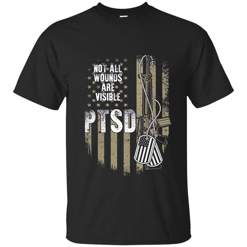 Veterans t-shirts not all wounds are visible ptsd