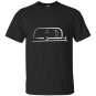 Vintage airstream style streamlined trailer t-shirt