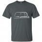 Vintage airstream style streamlined trailer t-shirt