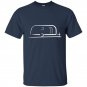 Vintage airstream style streamlined trailer t-shirt