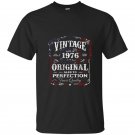 Vintage made in 1976 birthday gift t-shirt us flag july 4th