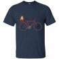 Vintage puppy corgi bicycle cute outdoors biking cycling tee t-shirt