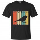 Vintage style chickadee silhouette t-shirt
