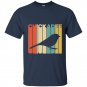 Vintage style chickadee silhouette t-shirt