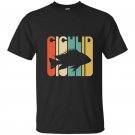 Vintage style cichlid silhouette t-shirt