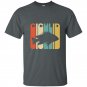 Vintage style cichlid silhouette t-shirt