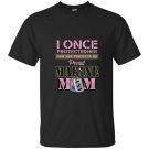 Womens proud marine mom of her military daughter t-shirt