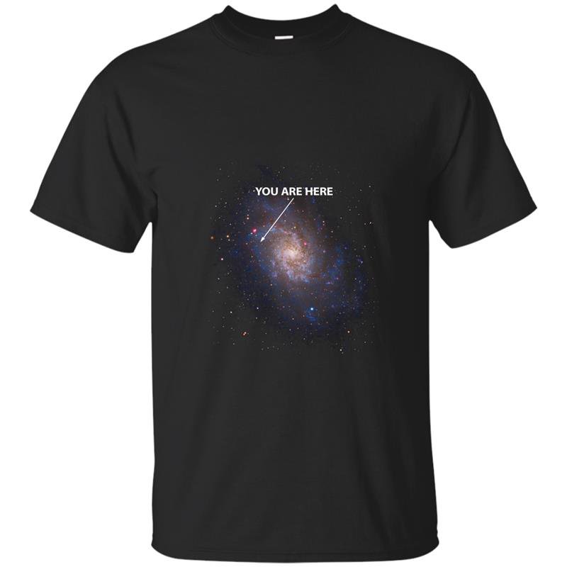 You are here t-shirt universe galaxy space t-shirt