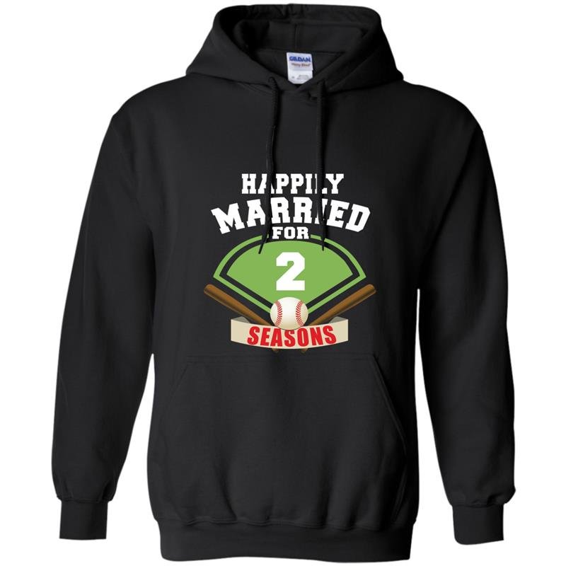 2nd wedding anniversary Hoodie-baseball couple gift_Hoodie
