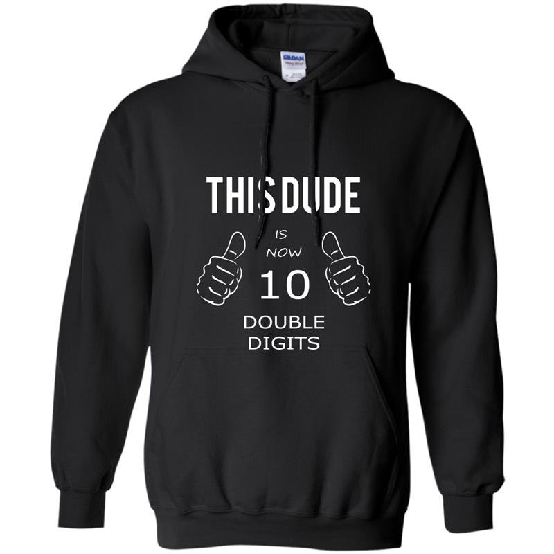 10 year old boy gifts officially double digits Hoodie