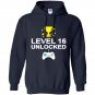 16th birthday level 16 unlocked funny gamer gift kid Hoodie