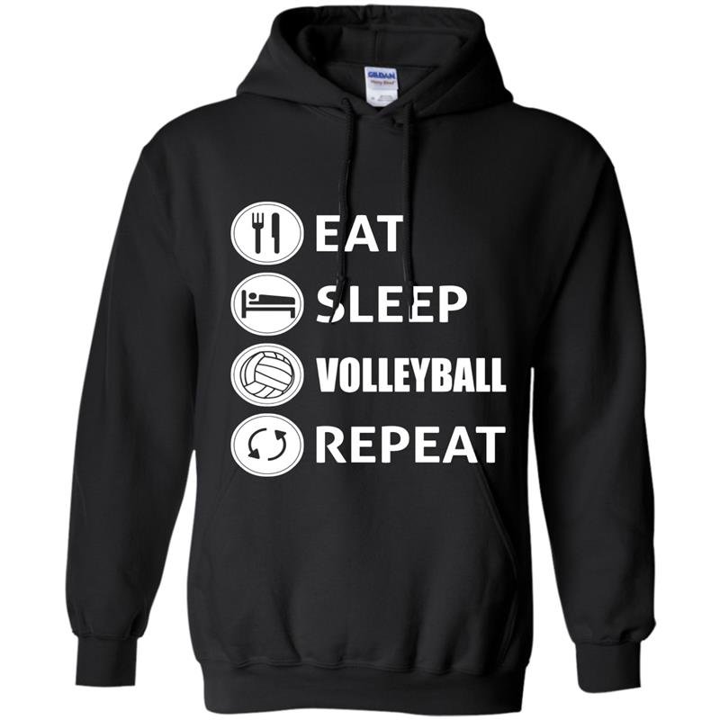 Awesome eat sleep volleyball repeat Hoodie