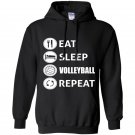 Awesome eat sleep volleyball repeat Hoodie