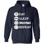 Awesome eat sleep volleyball repeat Hoodie