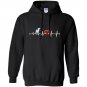 Baritone heartbeat music marching band tees Hoodie