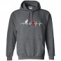 Baritone heartbeat music marching band tees Hoodie