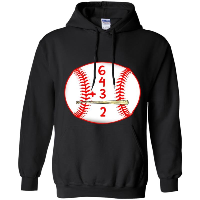 Baseball double play 6432 Hoodie