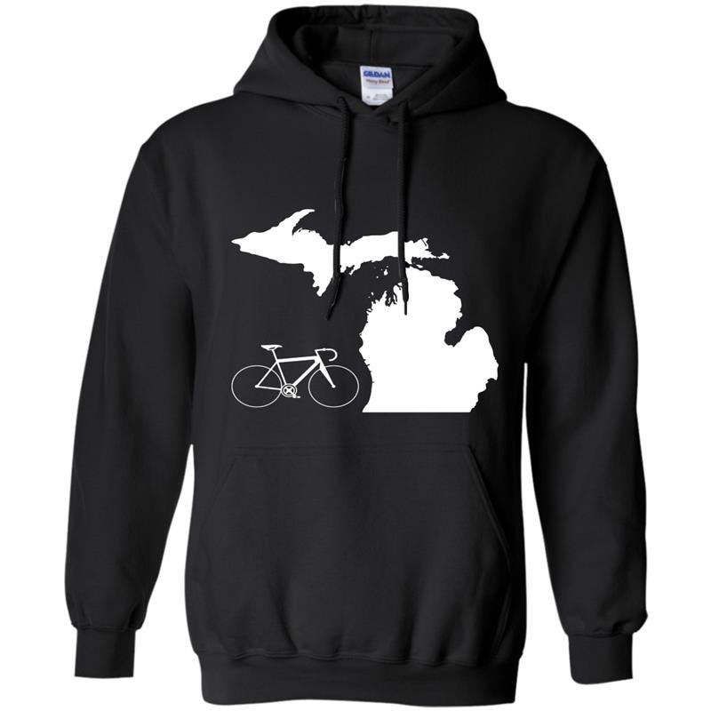Bicycle michigan cyclist tee state road bike Hoodie