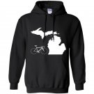 Bicycle michigan cyclist tee state road bike Hoodie