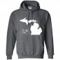 Bicycle michigan cyclist tee state road bike Hoodie