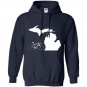 Bicycle michigan cyclist tee state road bike Hoodie