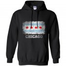 Chicago illinois flag vintage distressed Hoodie