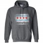 Chicago illinois flag vintage distressed Hoodie