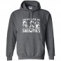 Chilling with my snowmies premium novelty Hoodie