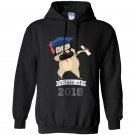 Cool class of 2018 dabbing pug graduate adults kids Hoodie