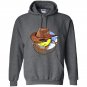 Cowboy rodeo yeehaw emoji cartoon funny Hoodie